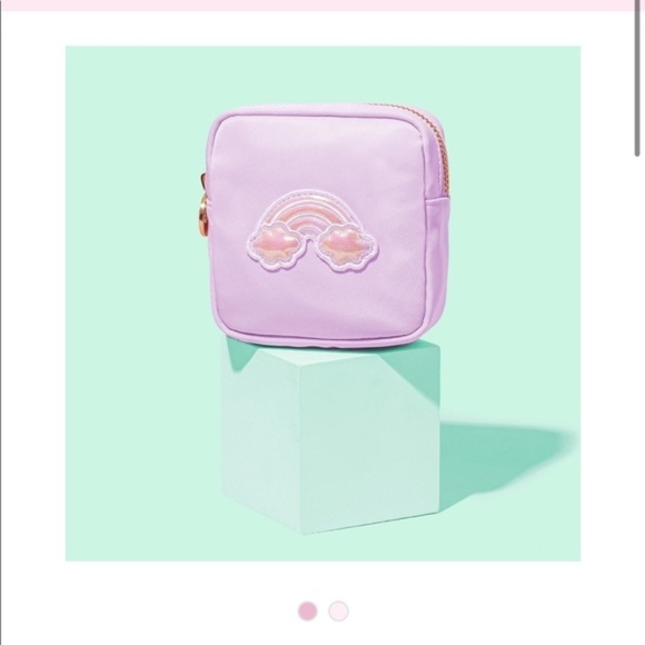 Stoney Clover Lane Mini Pouch with Rainbow Patch - Picture 3 of 5